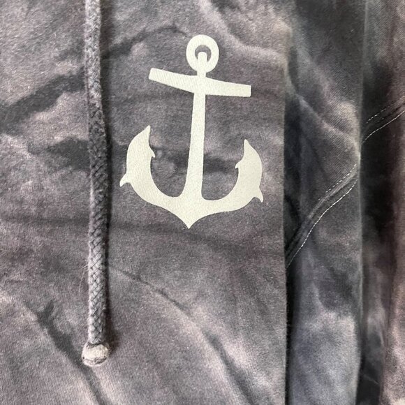 Pink Dolphin Mens Hoodie Size Small Multicolor Tie Dye Lighthouse Legendary - Picture 3 of 13